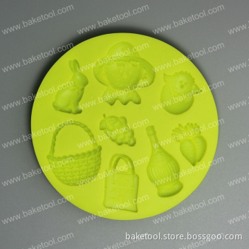 Helloween Gift Silicone Fondant Mold For Cake Decorating
